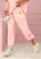 Pantaloni dresowe Mastermind roz pudră