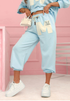 Pantaloni dresowe Mastermind roz pudră