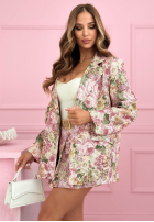 Kwiecista Sacou z kołnierzykiem Blooming Days roz