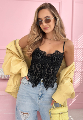 Top                       tip corset cu dantelă Chloe