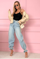 Gorsetowy Top  na ramiączkach Hello Beautiful ecru