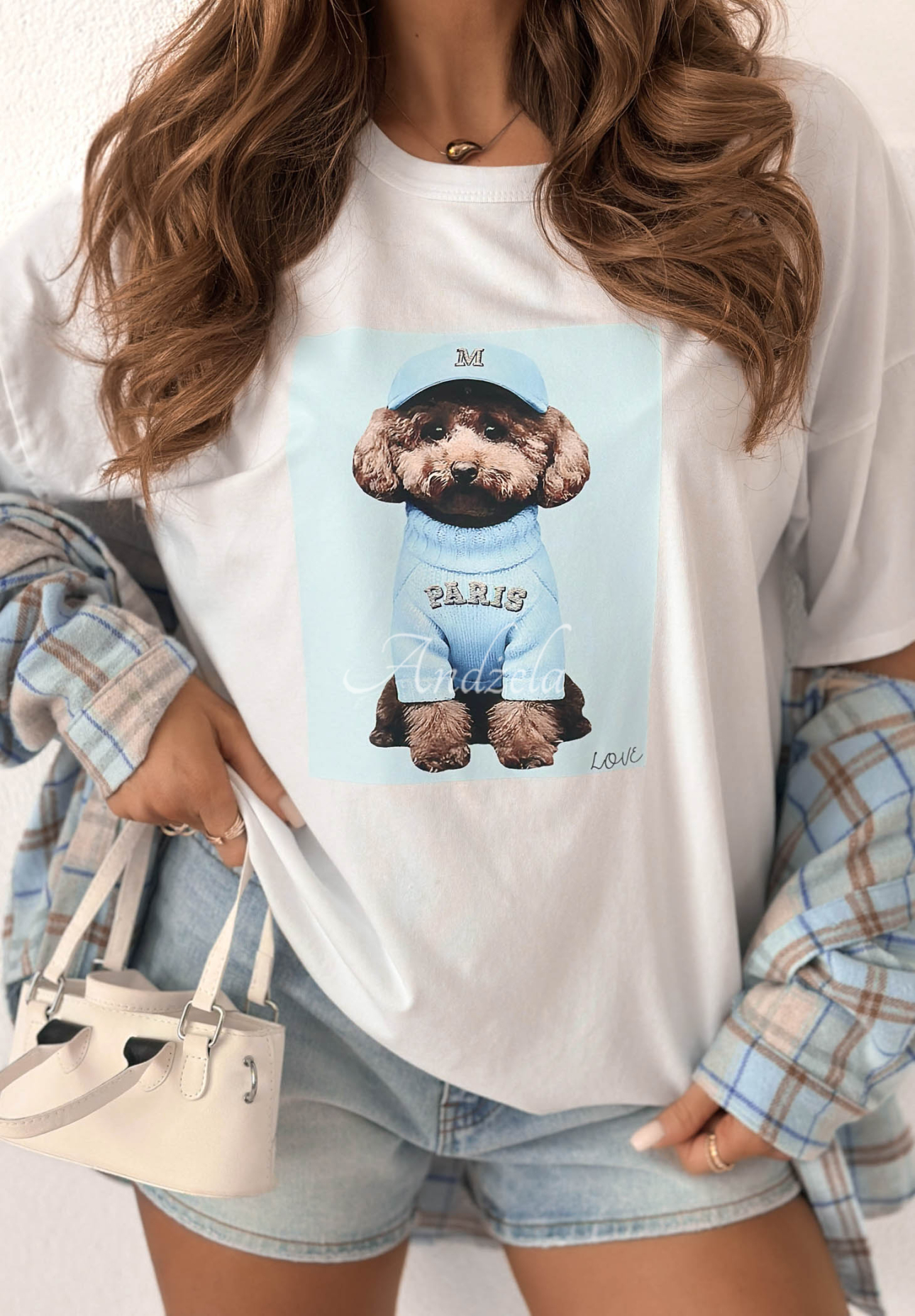 Tricou din bumbac cu imprimeu Puppy