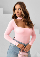 Body z chokerem Dreamy Day galbenă