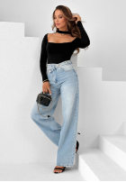 Body z chokerem Dreamy Day galbenă