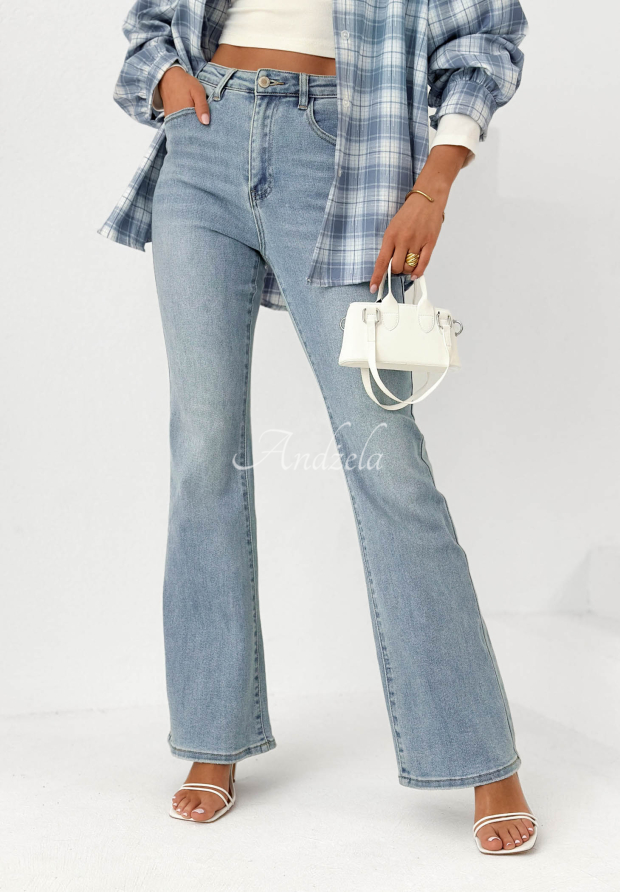Blugi evazați Denim Elegance