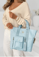 Skórzana Geantă Georgina roz pudră