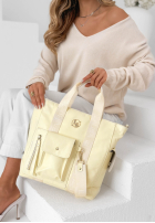 Skórzana Geantă Georgina roz pudră