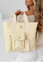 Skórzana Geantă Georgina roz pudră