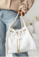 Skórzana Geantă Celestia albă