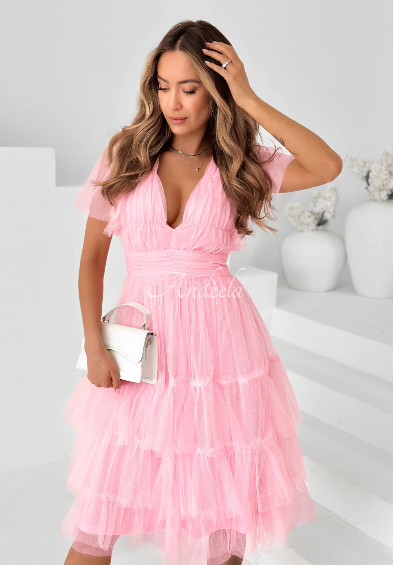 Rochie din tul cu volănașe Pretty Princess