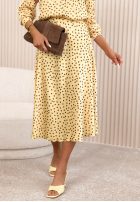 Satynowa Fustă maxi w Buline Ciao Felicita galben