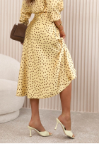 Satynowa Fustă maxi w Buline Ciao Felicita galben