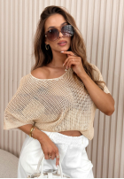 Ușor ażurowy Pulover oversize Sweet Gelato roz