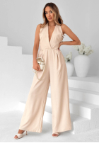 Rochie maxi z wiązaniem Just Be Mine bej