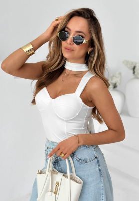 Top           cu choker Don&rsquo;t Be Late