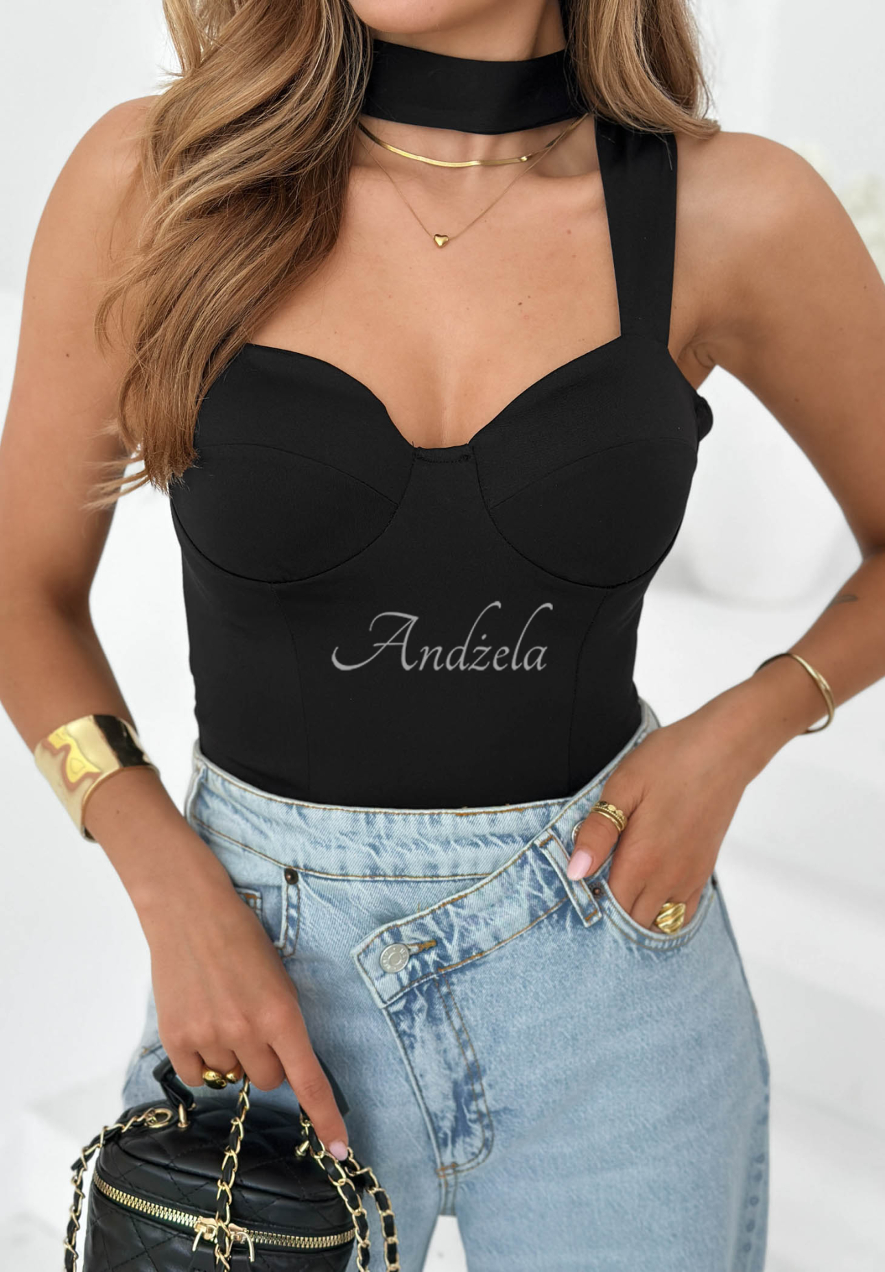 Top         cu choker Don’t Be Late