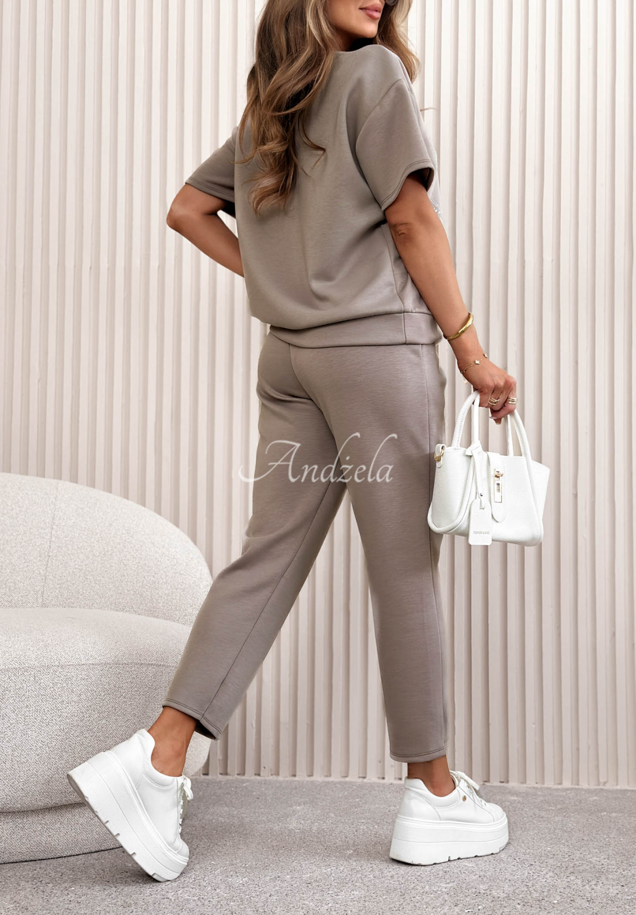 Set de trening din viscoză, cu cristale Dolce Paradise