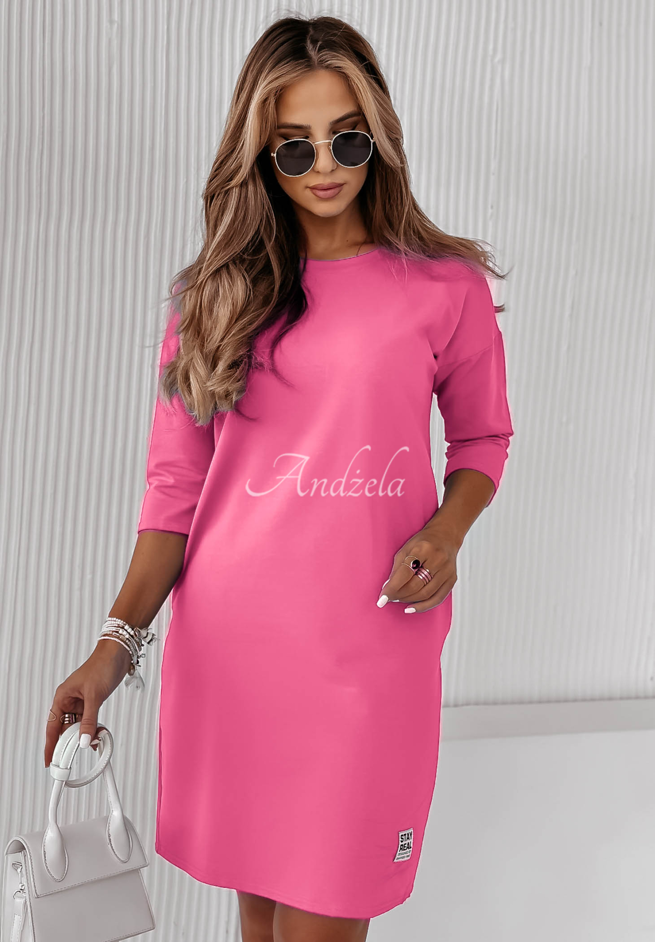 Rochie tunică Stay Real cu buzunare