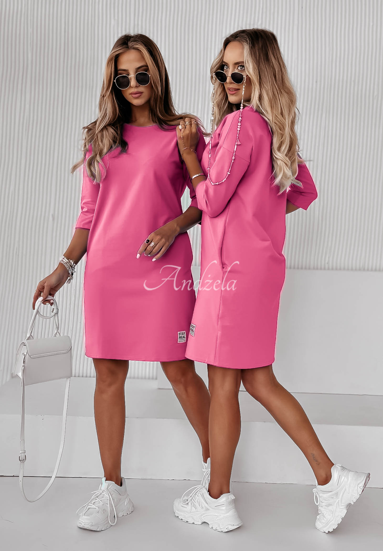 Rochie tunică Stay Real cu buzunare