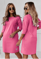 Rochie Tunică z kieszeniami Stay Real fucsia