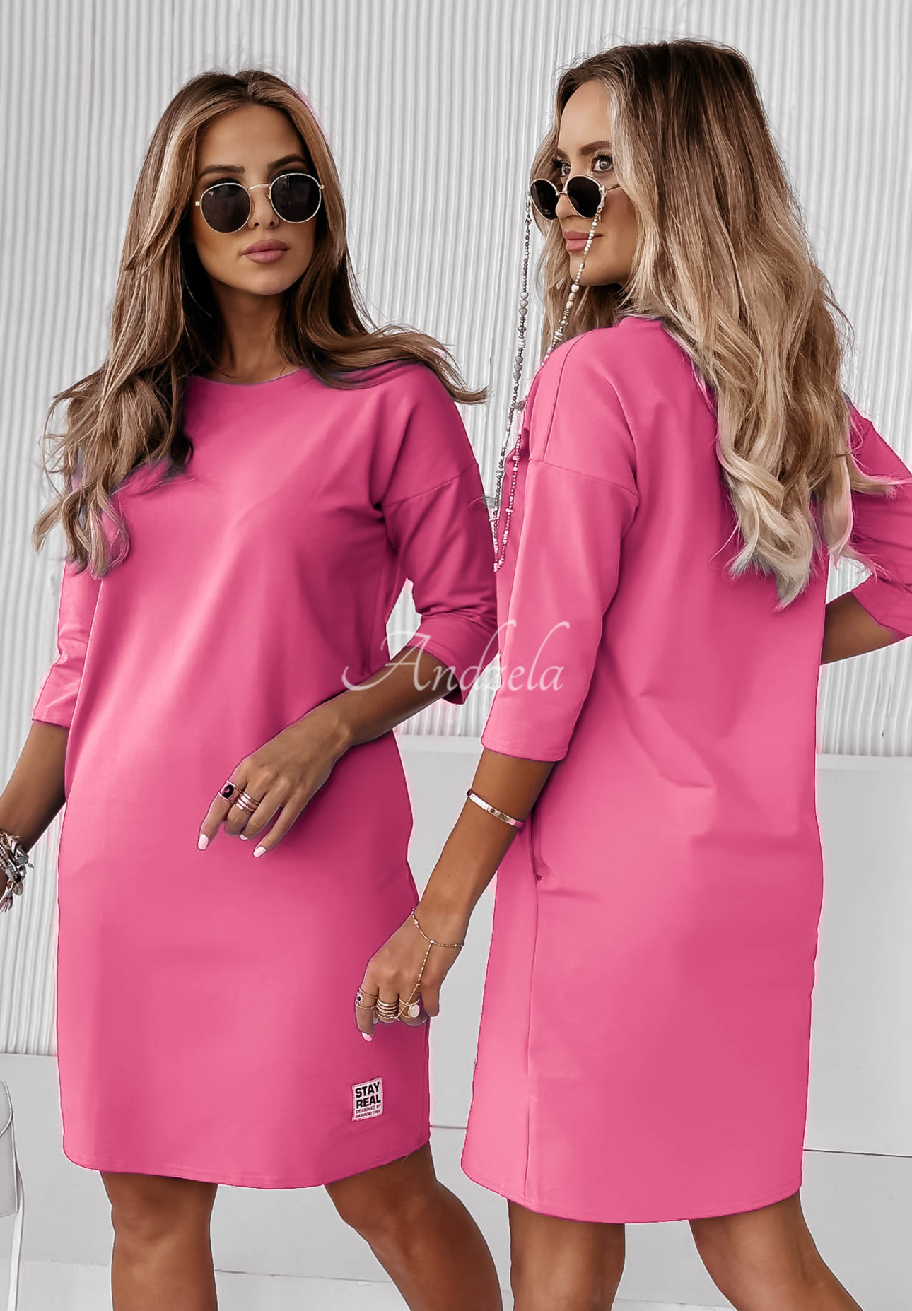 Rochie tunică Stay Real cu buzunare