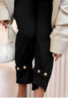 din material textil Pantaloni Classic Fit negre