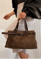 Zamszowa Geantă Donna bej