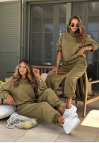 Compleu de trening Hanorac i Pantaloni Right On Time măsliniu