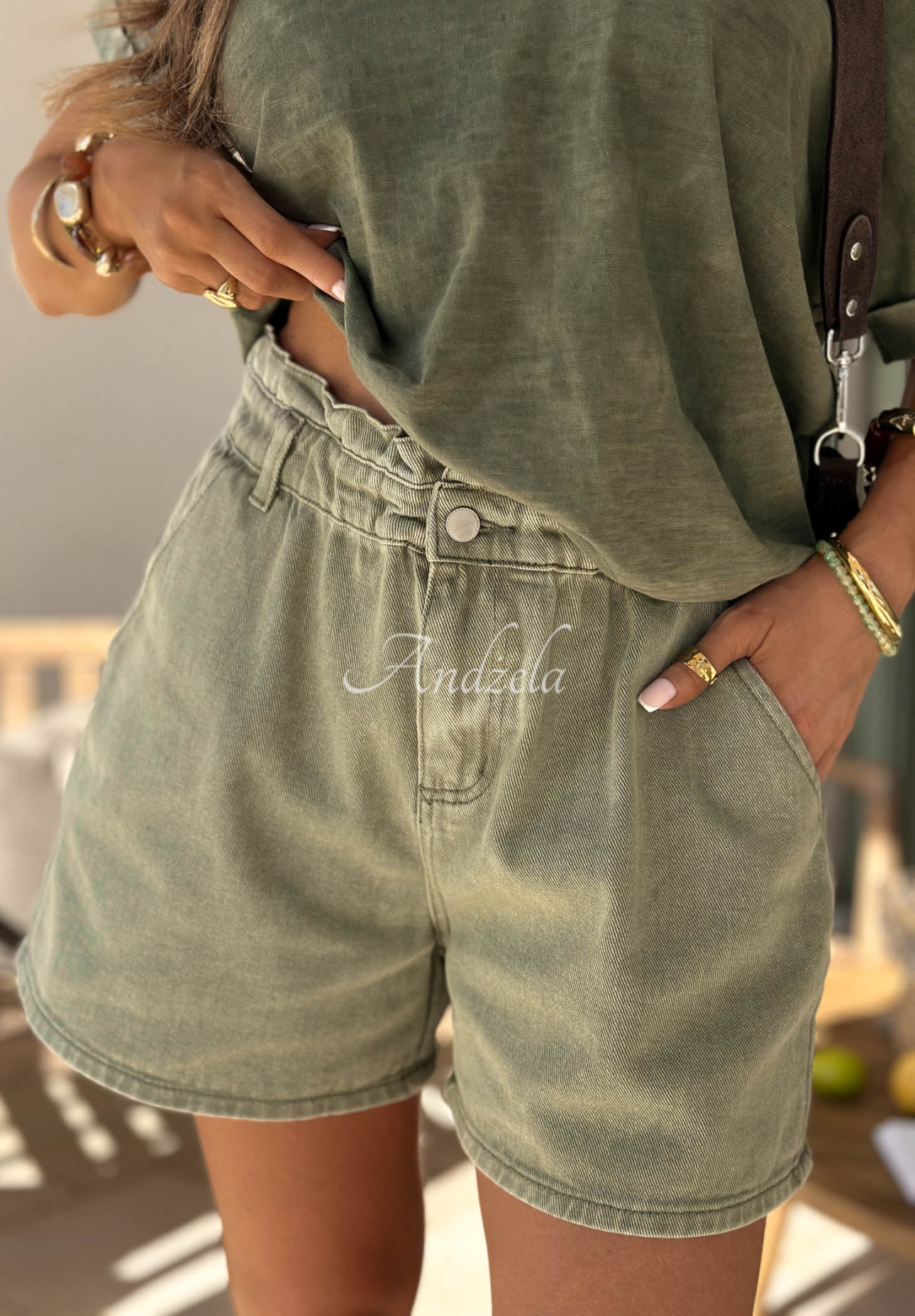 Pantaloni scurți din denim Safari Trip