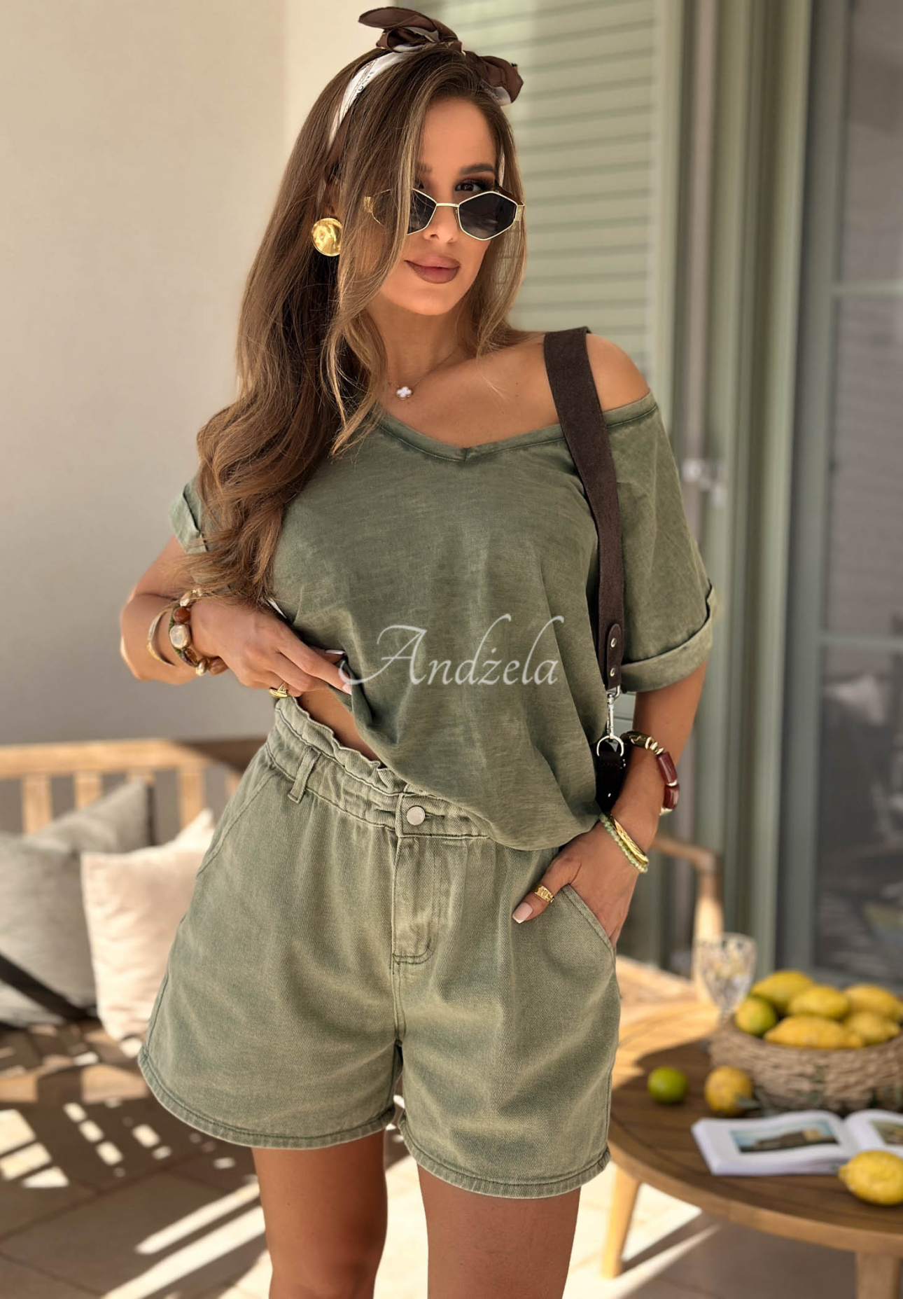 Pantaloni scurți din denim Safari Trip