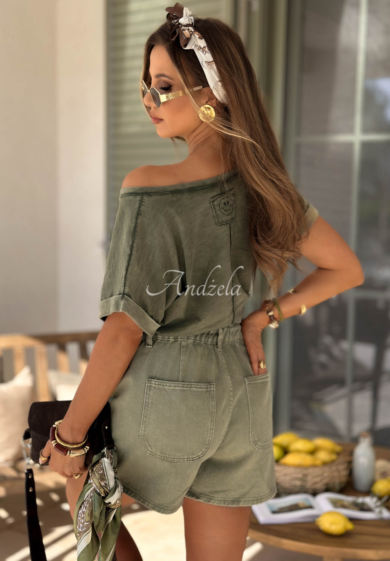 Pantaloni scurți din denim Safari Trip