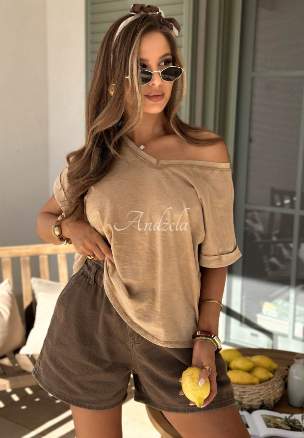 Tricou cu decolteu Your Own Life