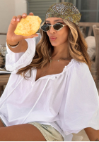 Wzorzysta Eșarfă Print Story kaki