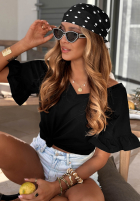 Eșarfă w Buline Dot Harmony biało-negru