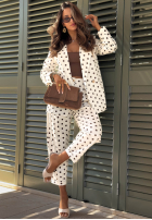 Elegancka Sacou w Buline Timeless Dots ecru