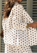 Elegancka Sacou w Buline Timeless Dots ecru