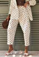 Pantaloni w Buline Timeless Dots ecru