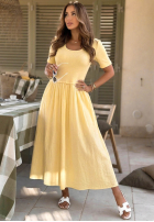 Rochie midi Aliyah roz