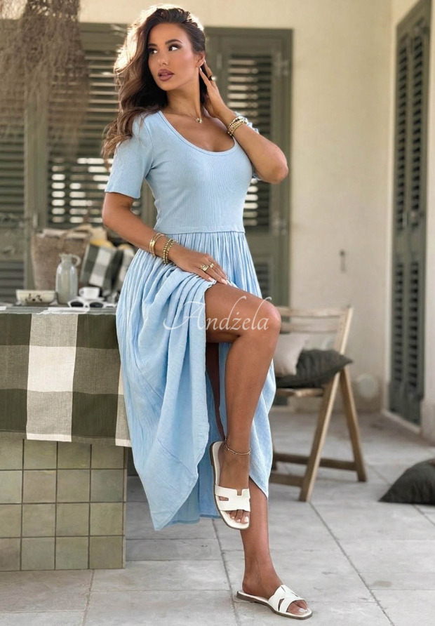 Rochie midi lejeră din bumbac Primavera Mia