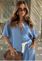 Cămașă z kieszonką Italian Sky albastră