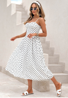 Rochie maxi na ramiączkach w Buline Mia Dotti albă