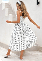 Rochie maxi na ramiączkach w Buline Mia Dotti albă