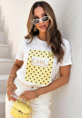Tricou cu imprimeu Dotty Chic