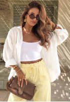 din material textil Pantaloni z gumką taliei