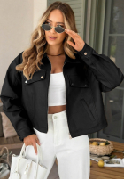 Skórzana Geacă bomberka Less Is More mokka