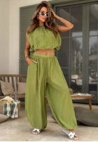 Compleu Top  i Pantaloni Pretty Jasmine galbene