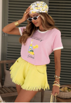 din denim Șorturi z szerokimi nogawkami Endless Blue albastre