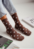 Lungi skarpetki w Buline Little Dots białe