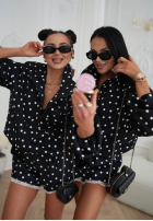 Șorturi w Buline Dot Romance negre