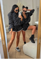 Șorturi w Buline Dot Romance negre